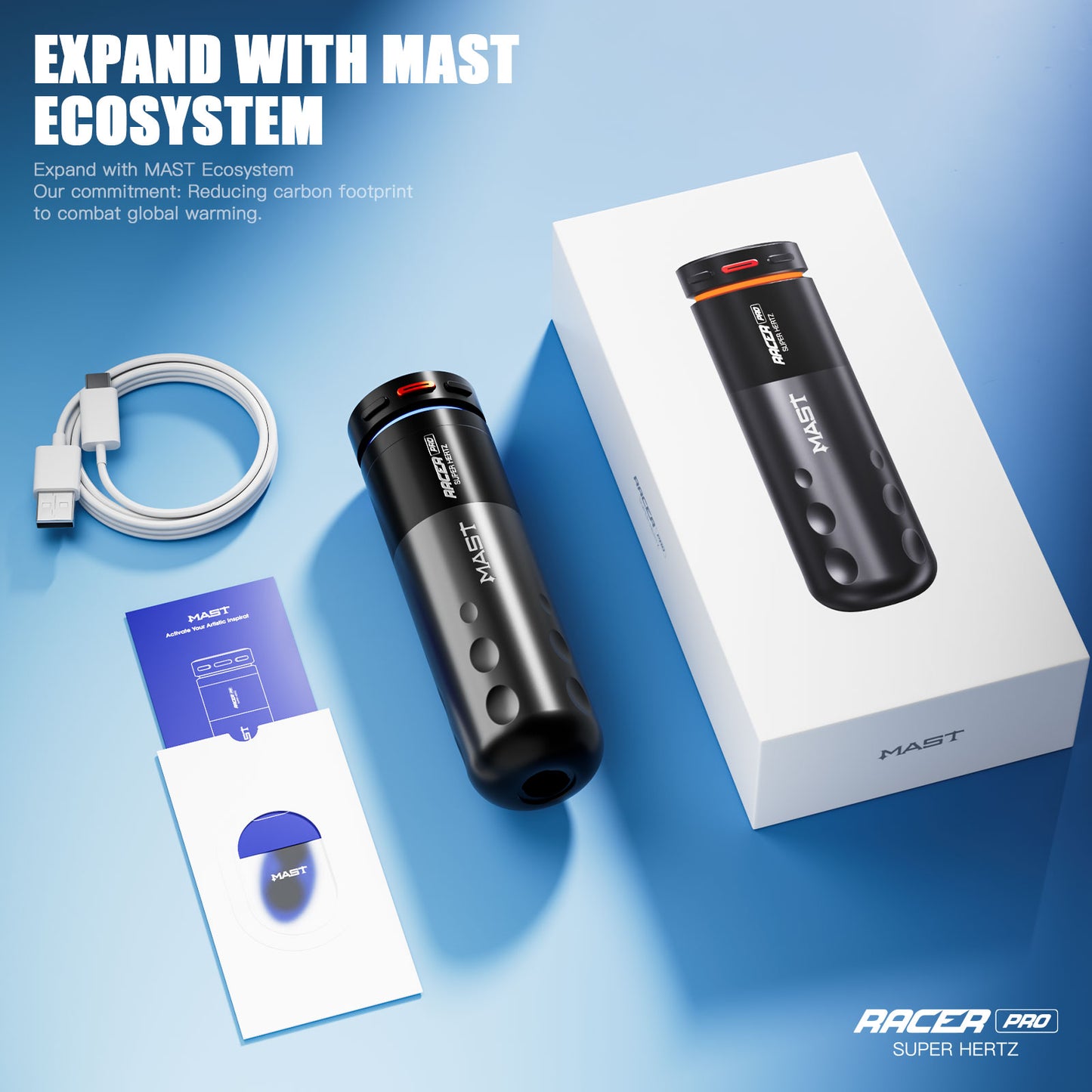 Dragonhawk Wireless Tattoo Pen Machine 4.2MM Strokes Length | Mast Racer Pro