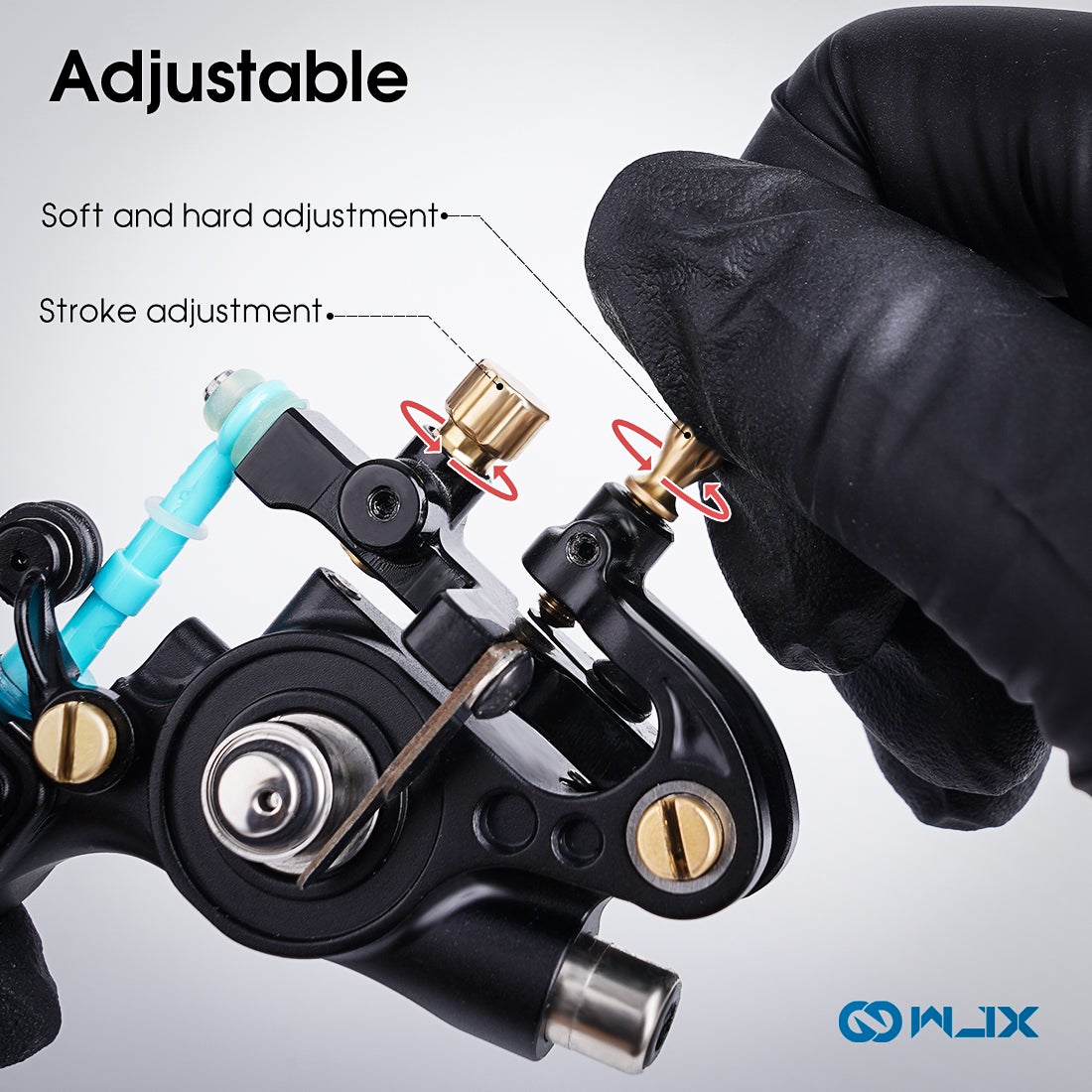 WJX W500 High Speed Adjustable Stroke Soft And Hard Coreless Motor Tattoo Rotary
