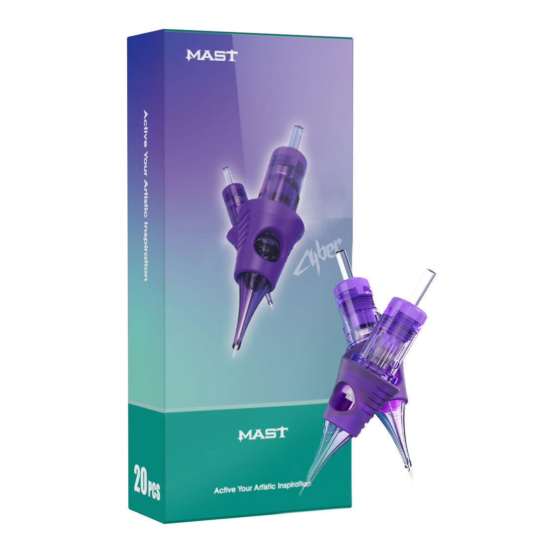 Mast Cyber Permanent Makeup Professional Cartridges Needles Round Liner- Box of 20