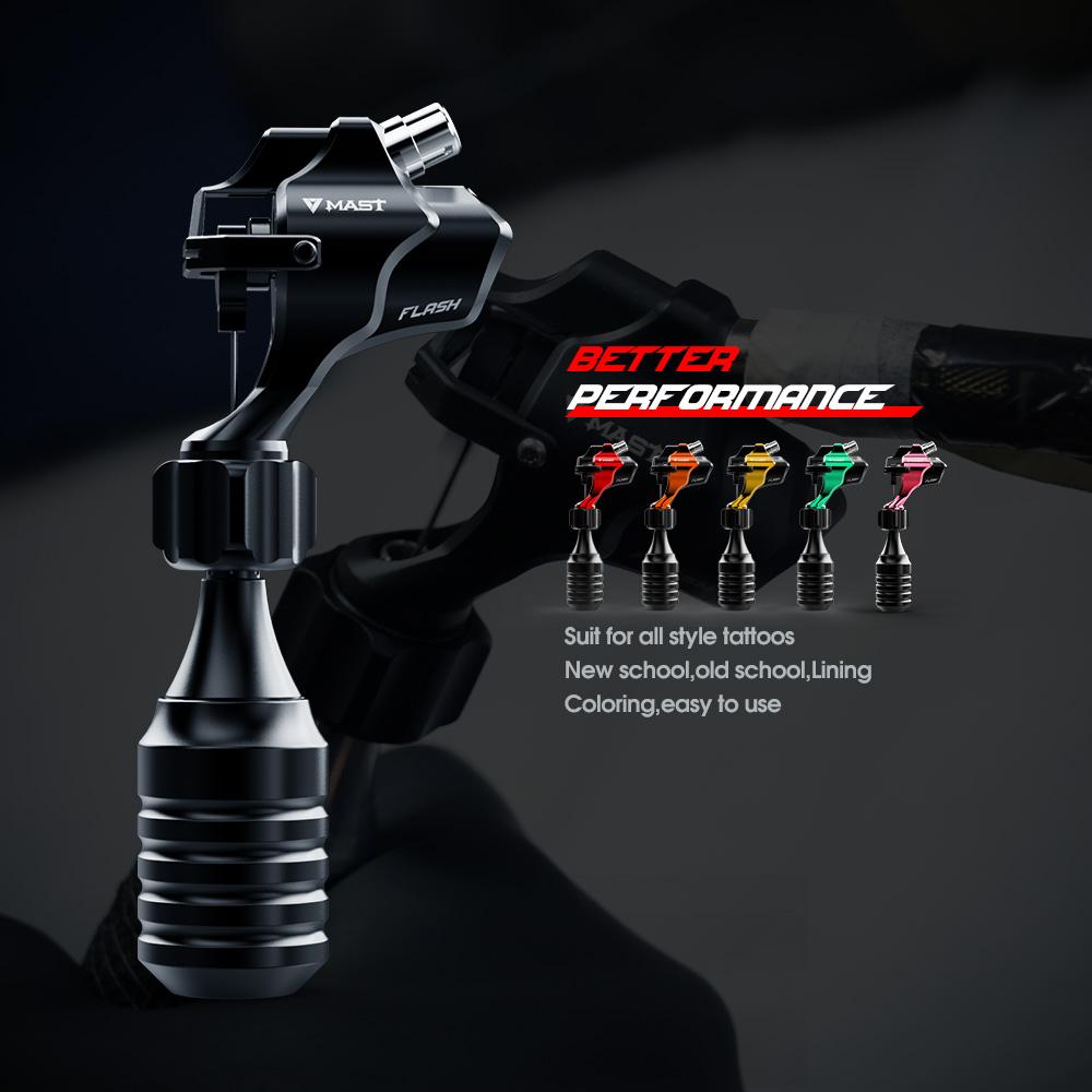 Dragonhawk Mast Flash Rotary Tattoo Machine Direct Drive RCA Connect