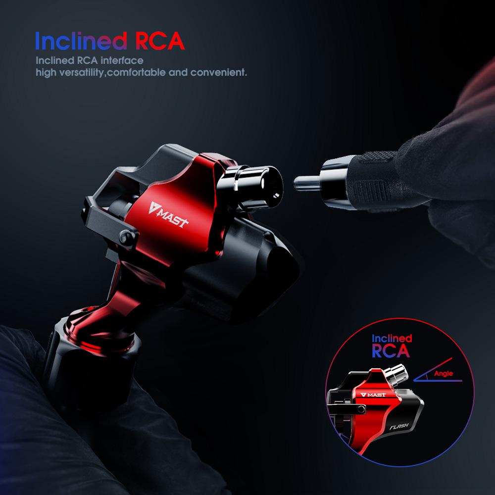 Dragonhawk Mast Flash Rotary Tattoo Machine Direct Drive RCA Connect