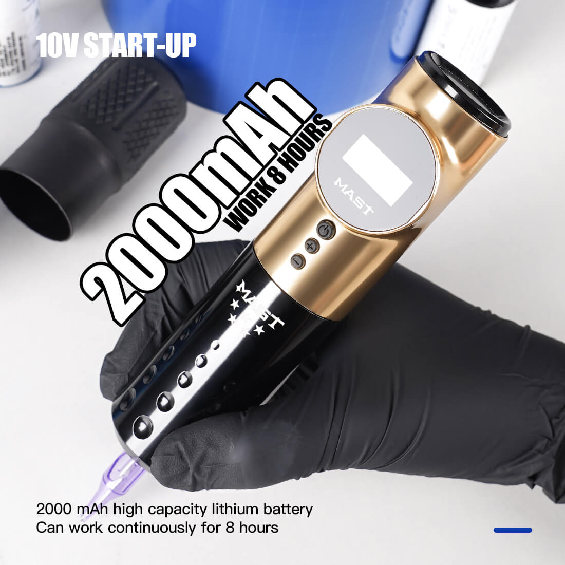 Dragonhawk Wireless Tattoo Machine With 3.5 Stroke | Mast Archer 5