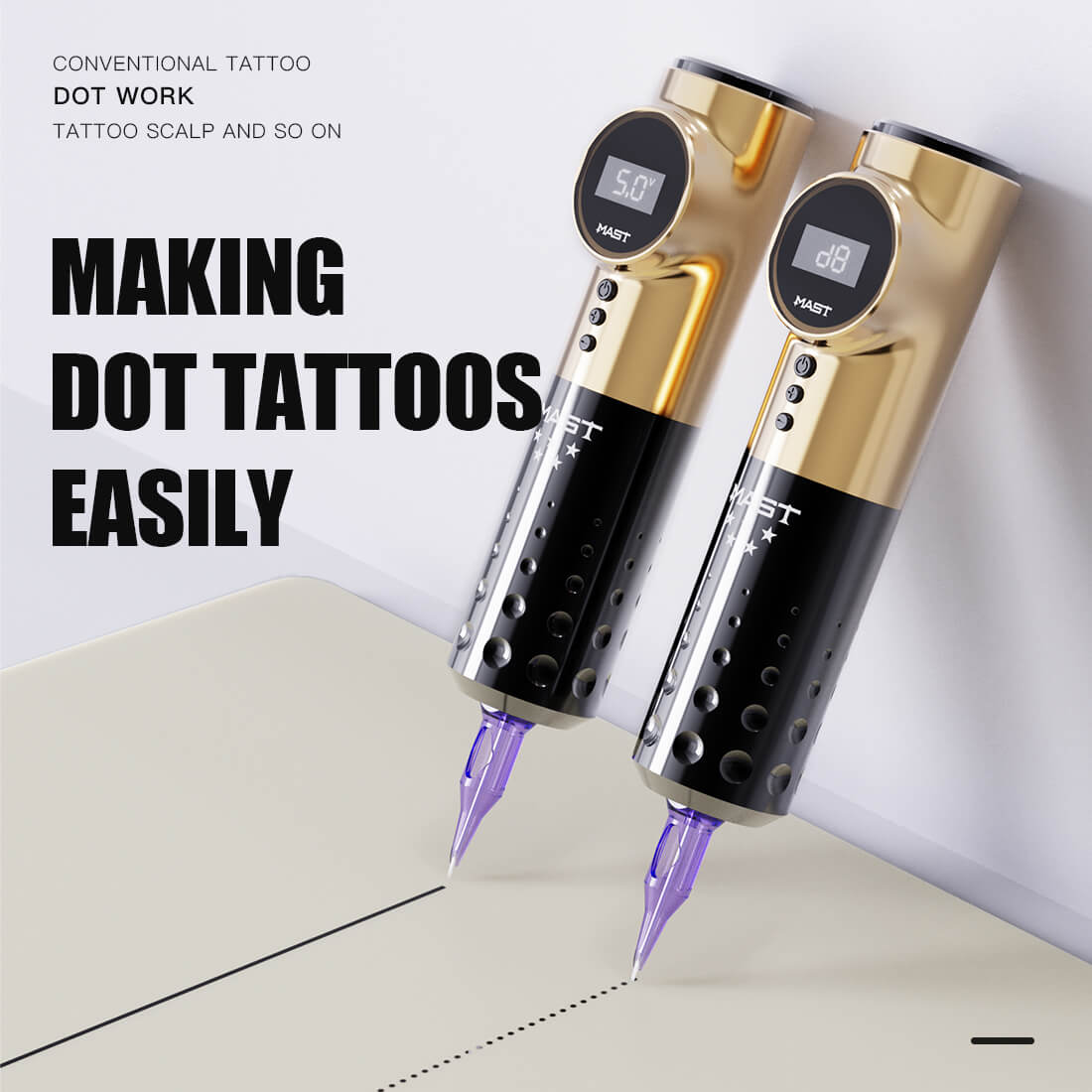 Dragonhawk Wireless Tattoo Machine With 3.5 Stroke | Mast Archer 5