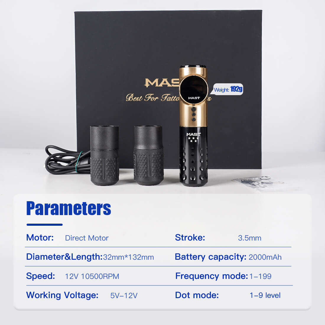 Dragonhawk Wireless Tattoo Machine With 3.5 Stroke | Mast Archer 5